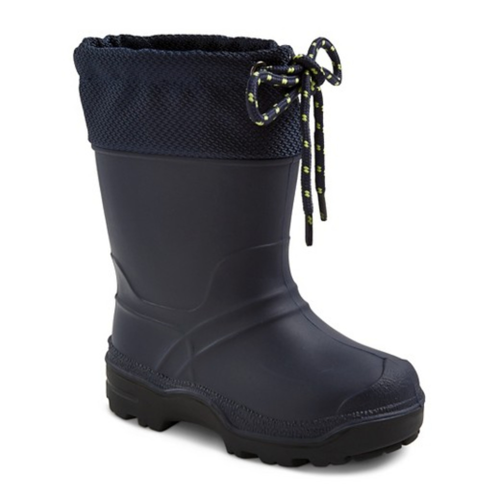 SnowMaster Waterproof Winter Navy Blue Snow Boots